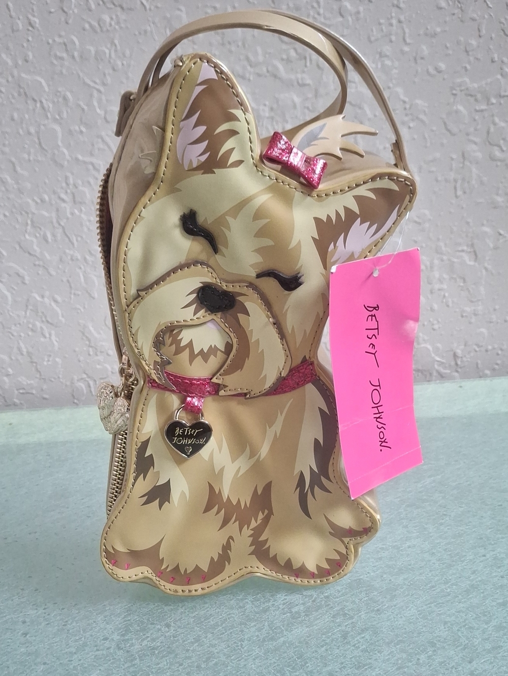 Betsey Johnson I HEART NEW YORKIE Crossbody Purse